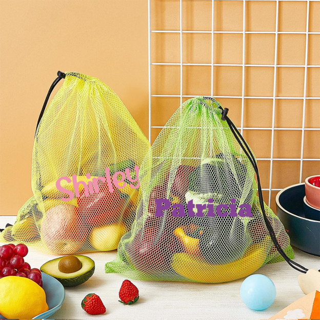 Personalized Beach Toy Collection Mesh Drawstring Bag | CWBeach150