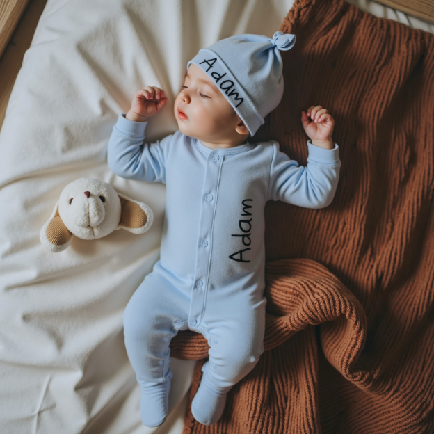 Personalized Baby Cotton Onesie Set | CWBaby01