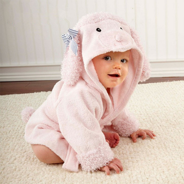 Personalized Embroidered Cozy Kid Animal Bathrobe | CWbaby37