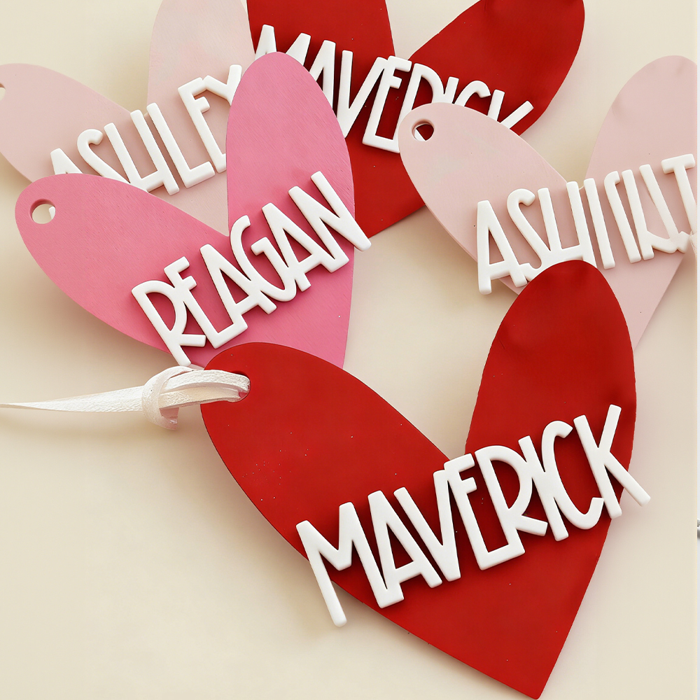 Personalized Lovely Valentine's Day Name Tags | ValGift11