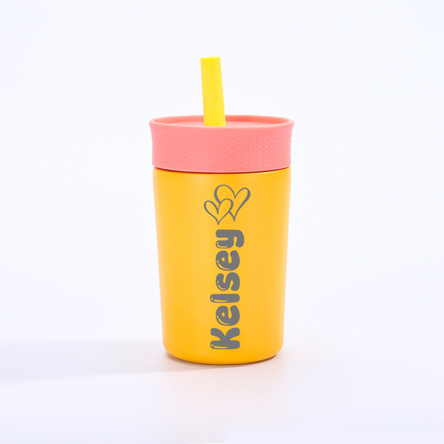 Personalized 12 oz Laser Engraved Kids Water Tumbler | CWBottle01