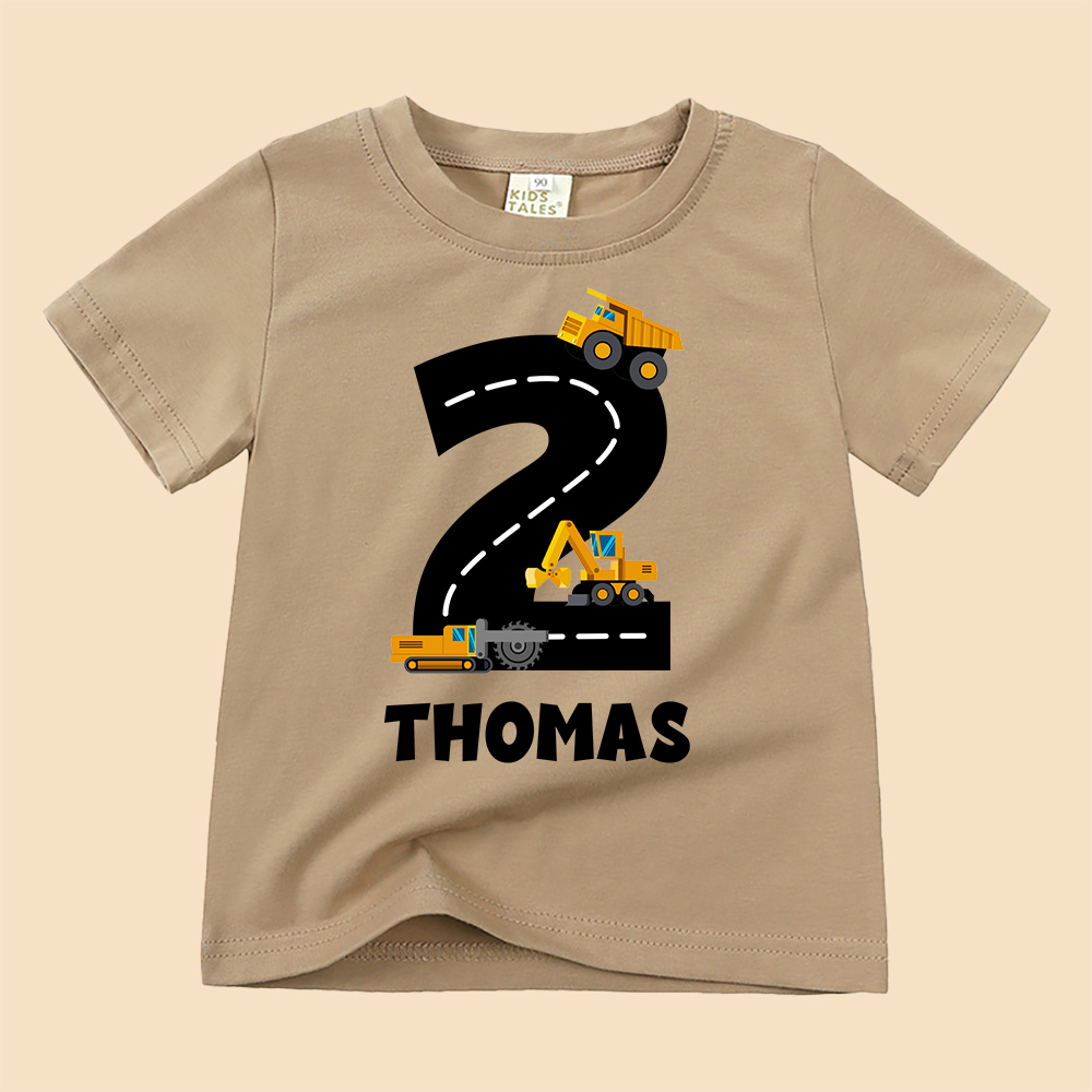 Personalized Kid Transportation Vehicle Party Birthday T-Shirt | inTee14