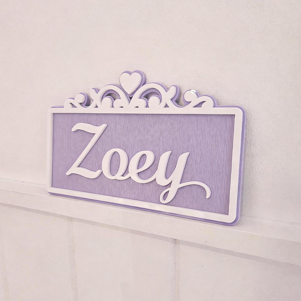 Personalized Kid's Bedroom Decoration Door Sign | CWBaby412