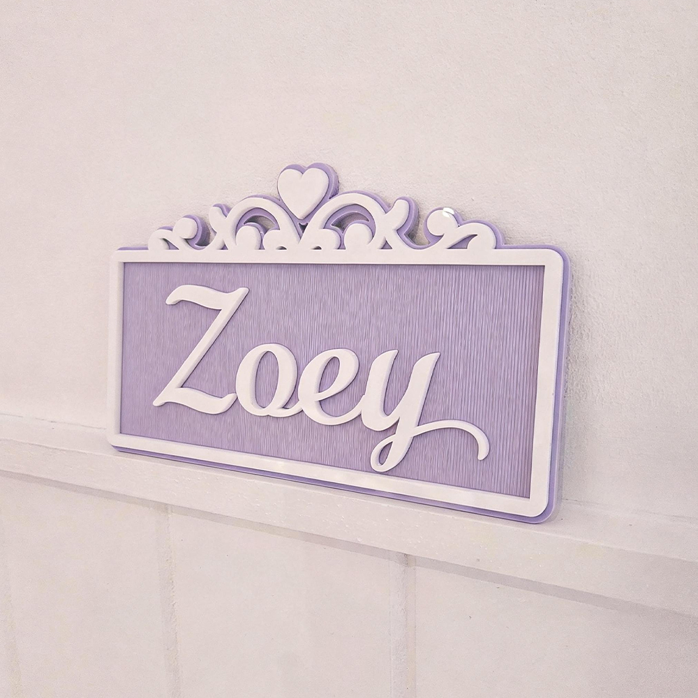 Personalized Kid's Bedroom Decoration Door Sign | CWBaby412