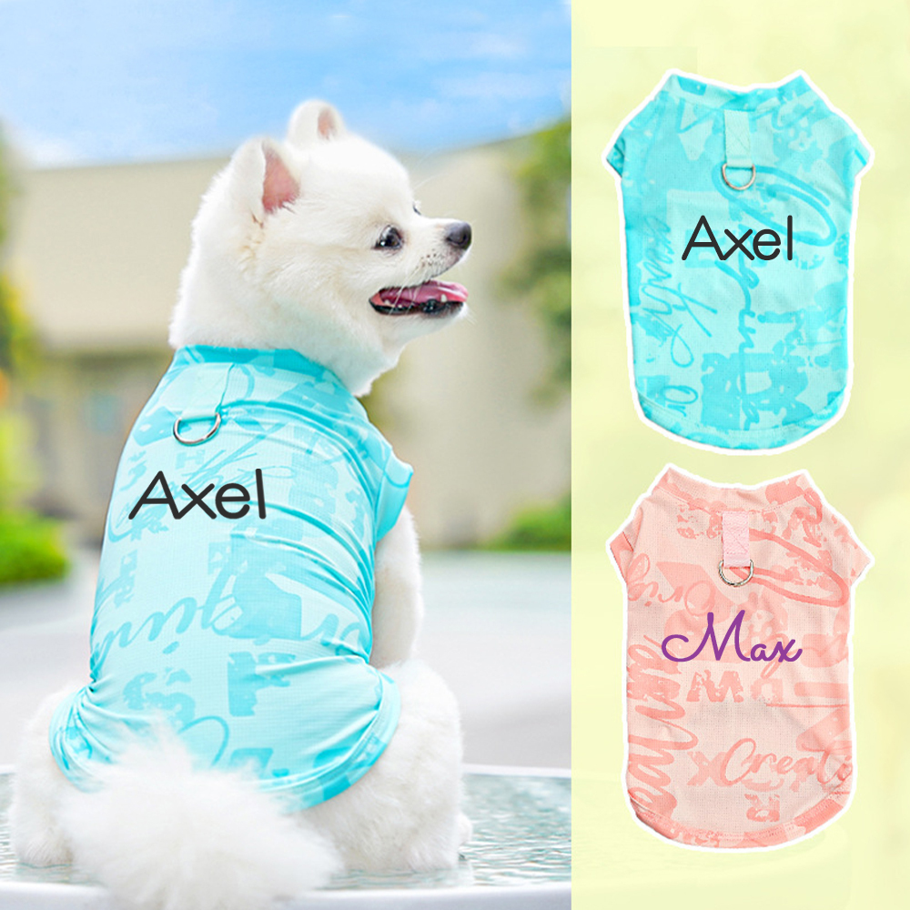 Personalized Breathable Pet Summer Cool Mesh Vest | BKPet192