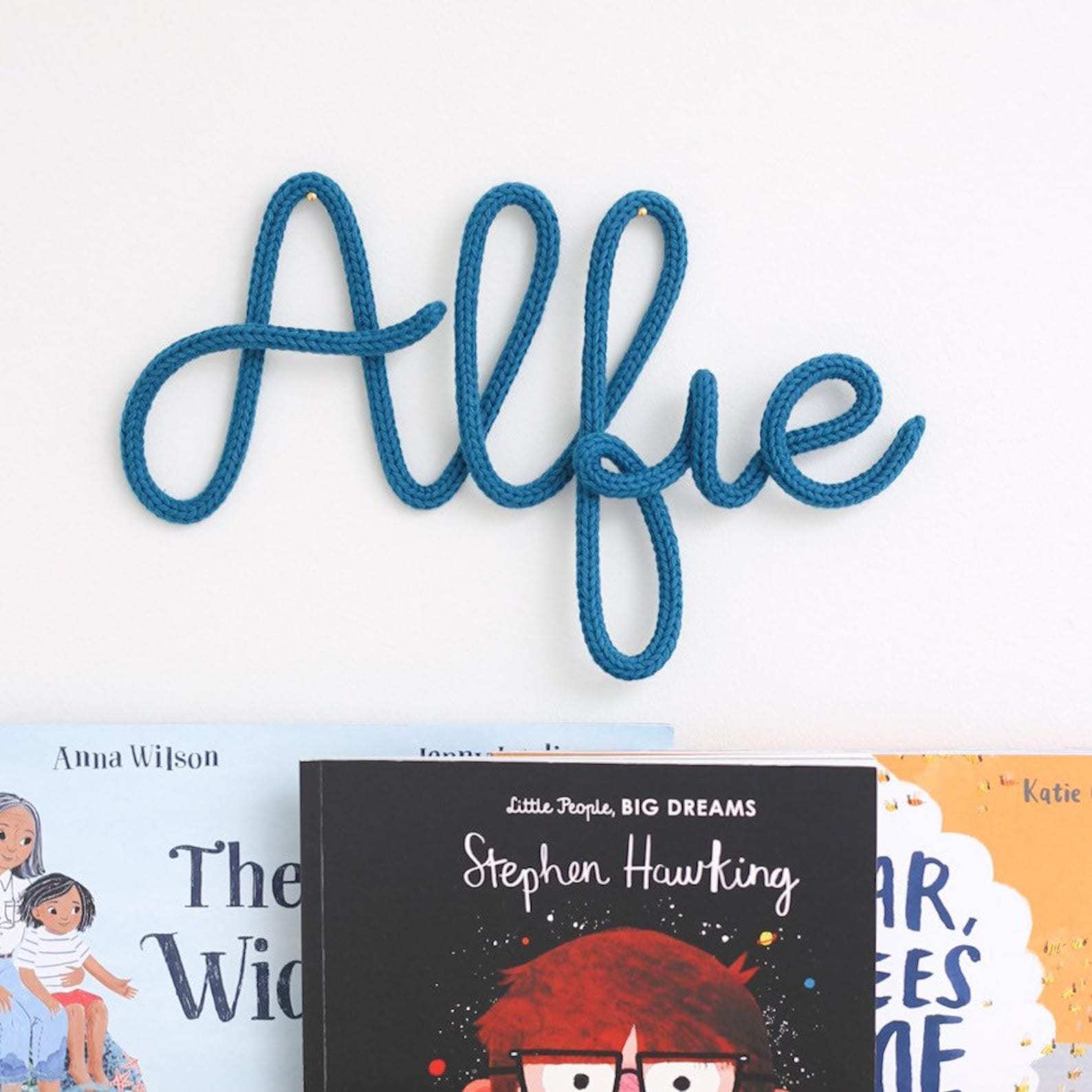 Personalized Knitted Wire Word or Name Sign | CWBaby41