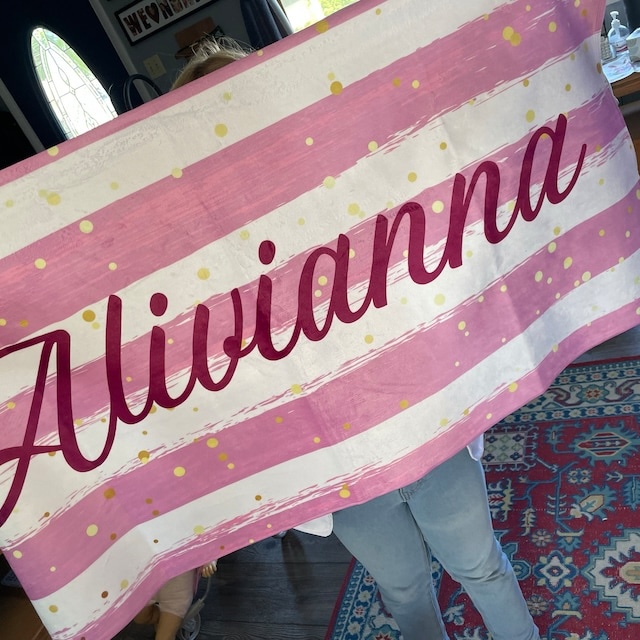 Personalized Lovely Kid Towel for Summer & Beach | CWTowel31