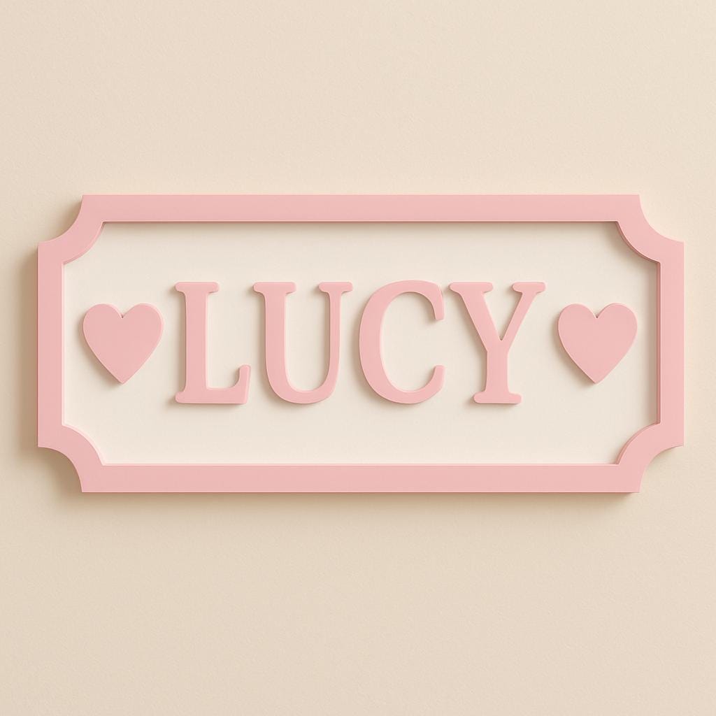 Personalized Kid's Bedroom Decoration Door Sign | CWBaby391