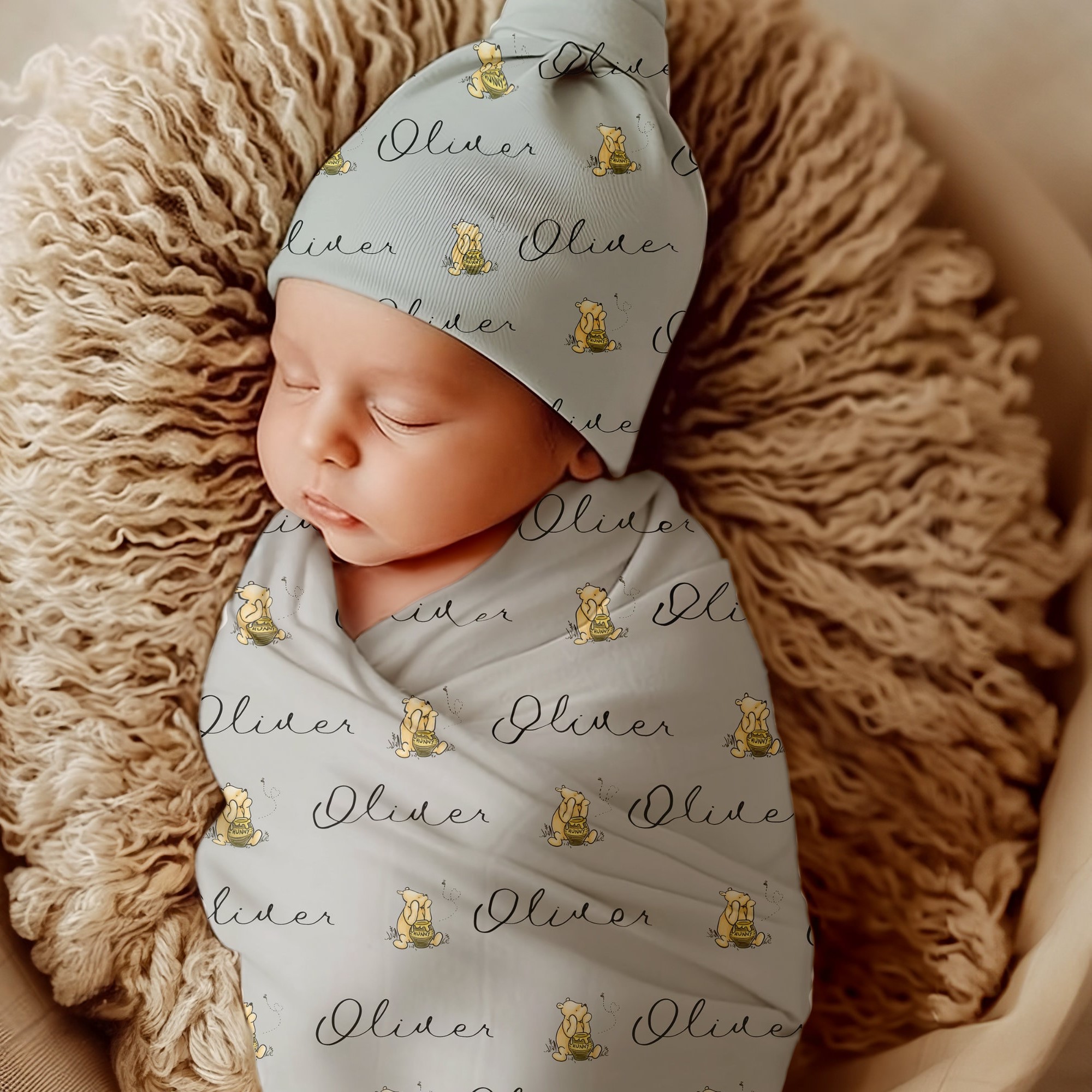 Personalized Baby Swaddle Blanket for Comfort & Unique | BBBlanket09