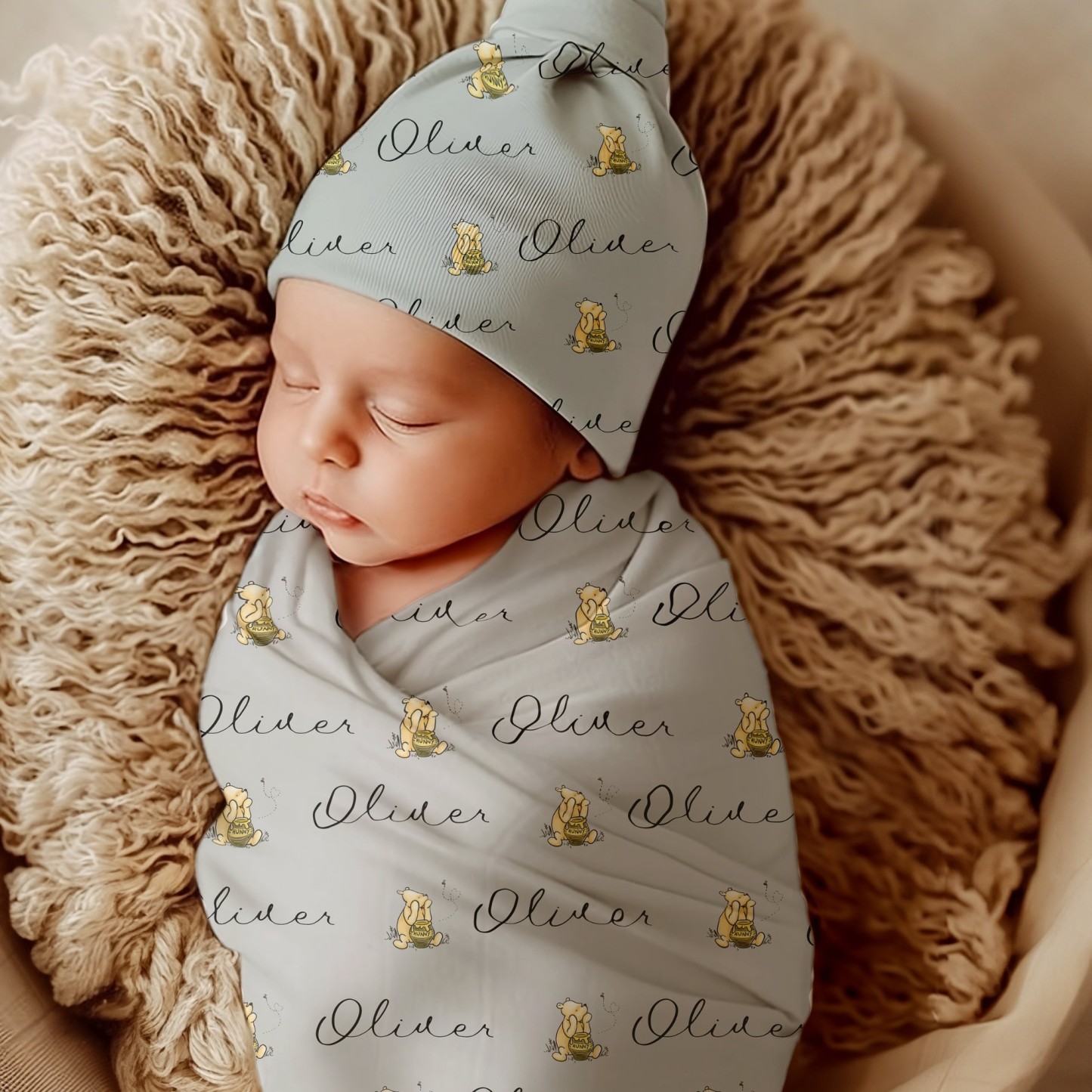 Personalized Baby Swaddle Blanket for Comfort & Unique | BBBlanket09