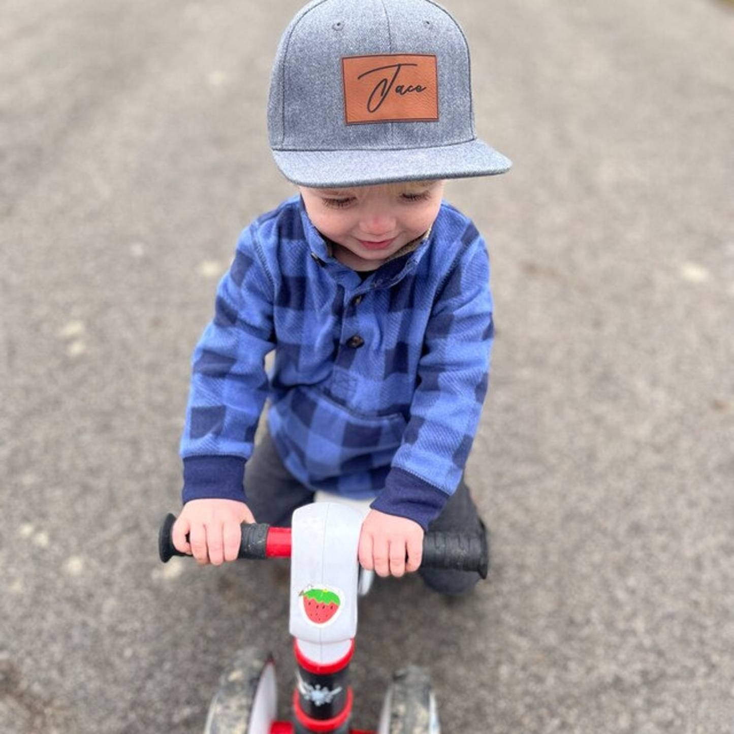 Personalized Child Leather Patch Hat for Comfort & Unique | CWBeach19