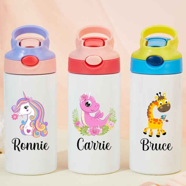 Personalised BPA Free 12oz Lovely Kid Water Bottles | YouBottle37