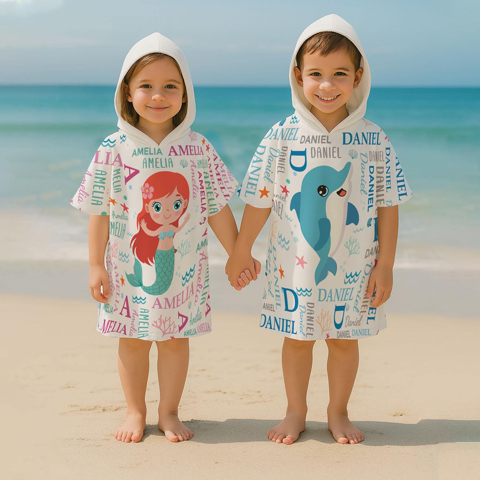 Personalized Hooded Beach Towel for Summer & Beach | CWHTowel47