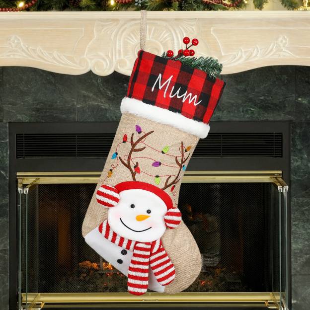 Personalized Embroidered 3D Christmas Stocking | MCGift40