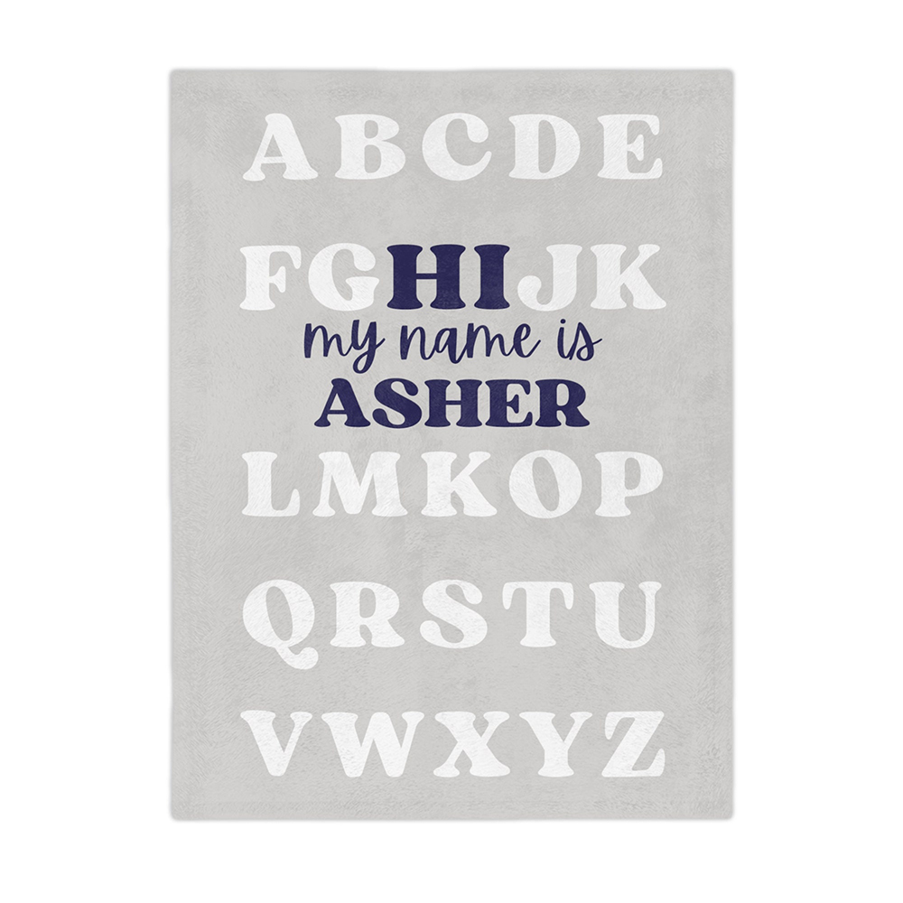 Personalized Baby Newborn Blanket with Name | BKMS016