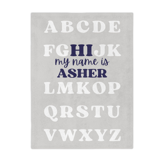 Personalized Baby Newborn Blanket with Name | BKMS016