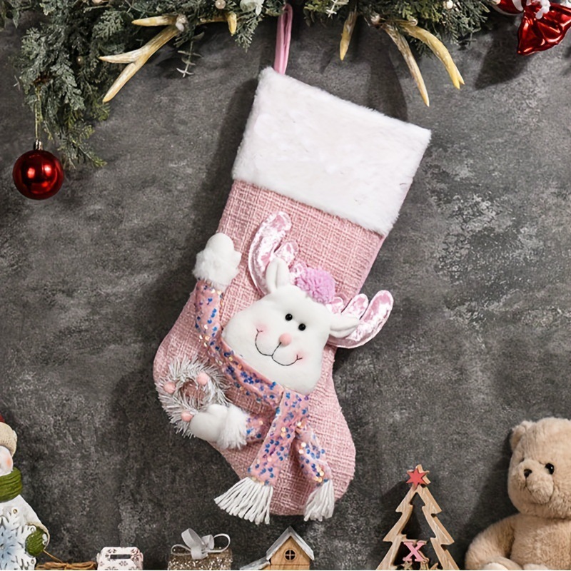 Personalized Embroidered Cute Pattern Christmas Stocking | MCGift208