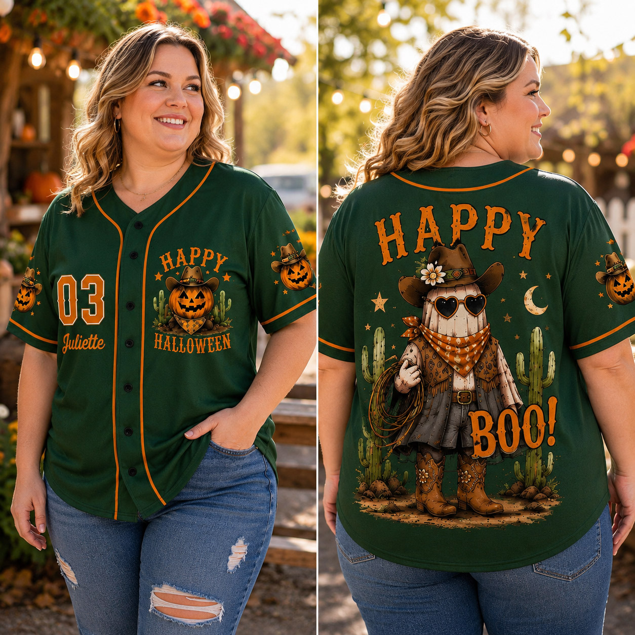Personalized Halloween Button Up Baseball Jersey For Kid & Adult | CWHalloween101