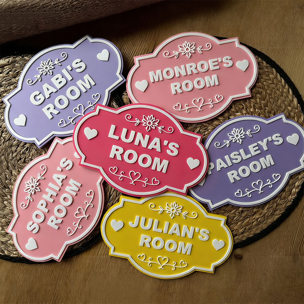 Personalized Kid's Bedroom Decoration Door Sign | CWBaby392