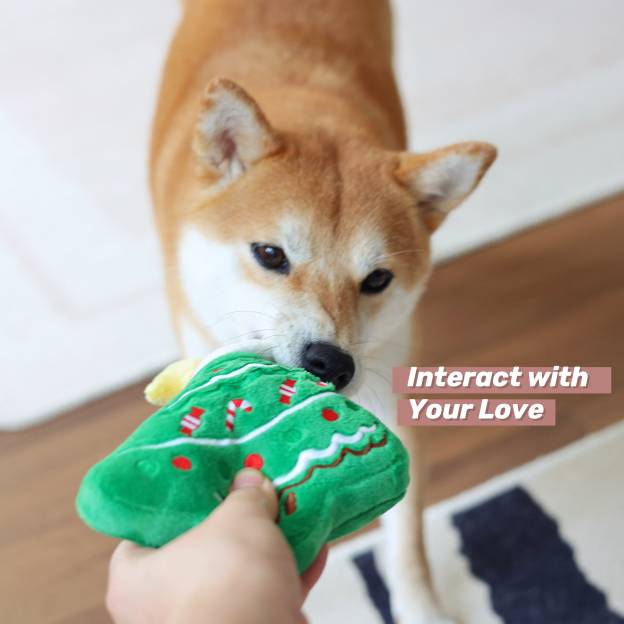 Christmas Tree Dog Plush Squeaky Toys | BKPet133