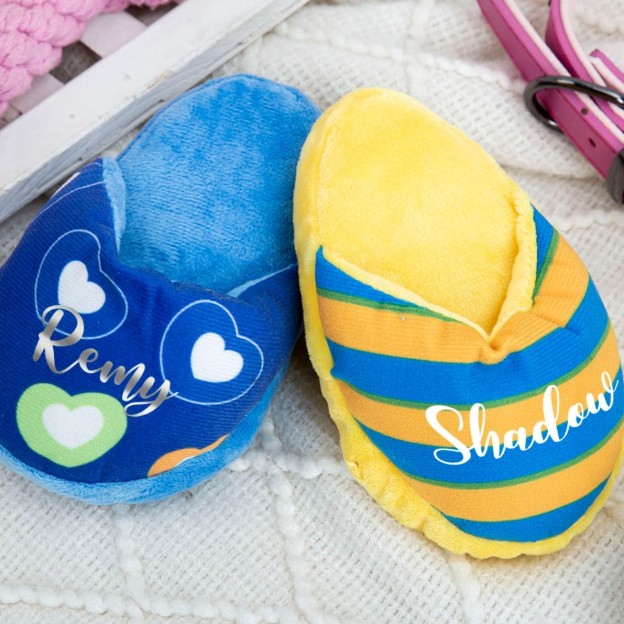 Personalized Dog Squeaky Slipper Toy | CWPet25