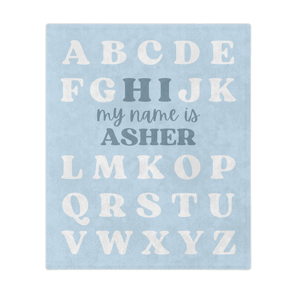 Personalized Baby Newborn Blanket with Name | BKMS016