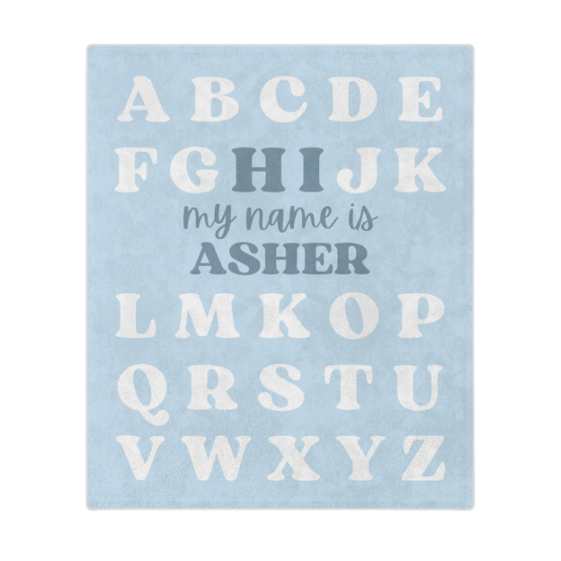 Personalized Baby Newborn Blanket with Name | BKMS016