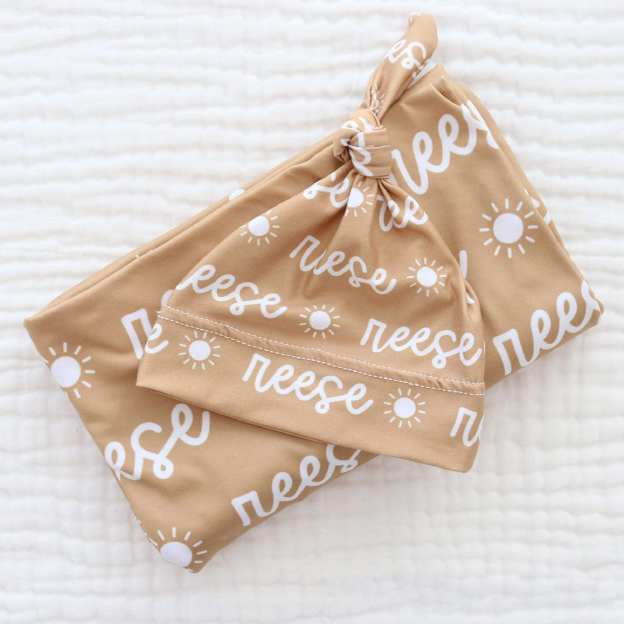 Personalized Baby Swaddle Blanket Set for Comfort & Unique | BBBlanket04