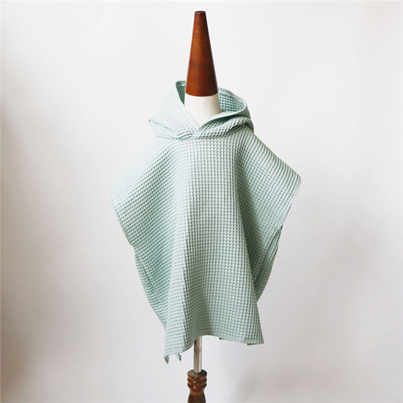 Personalized Kids Waffle Beach Towel Poncho for Summer & Beach | KKTowel60