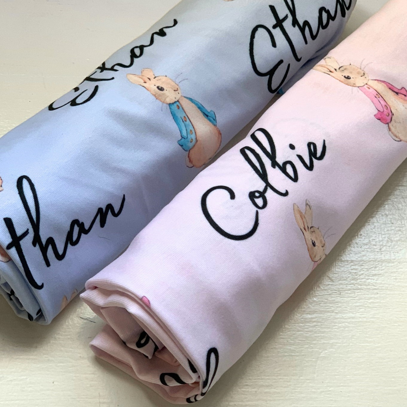 Personalized Baby Swaddle Blanket for Comfort & Unique | BBBlanket08