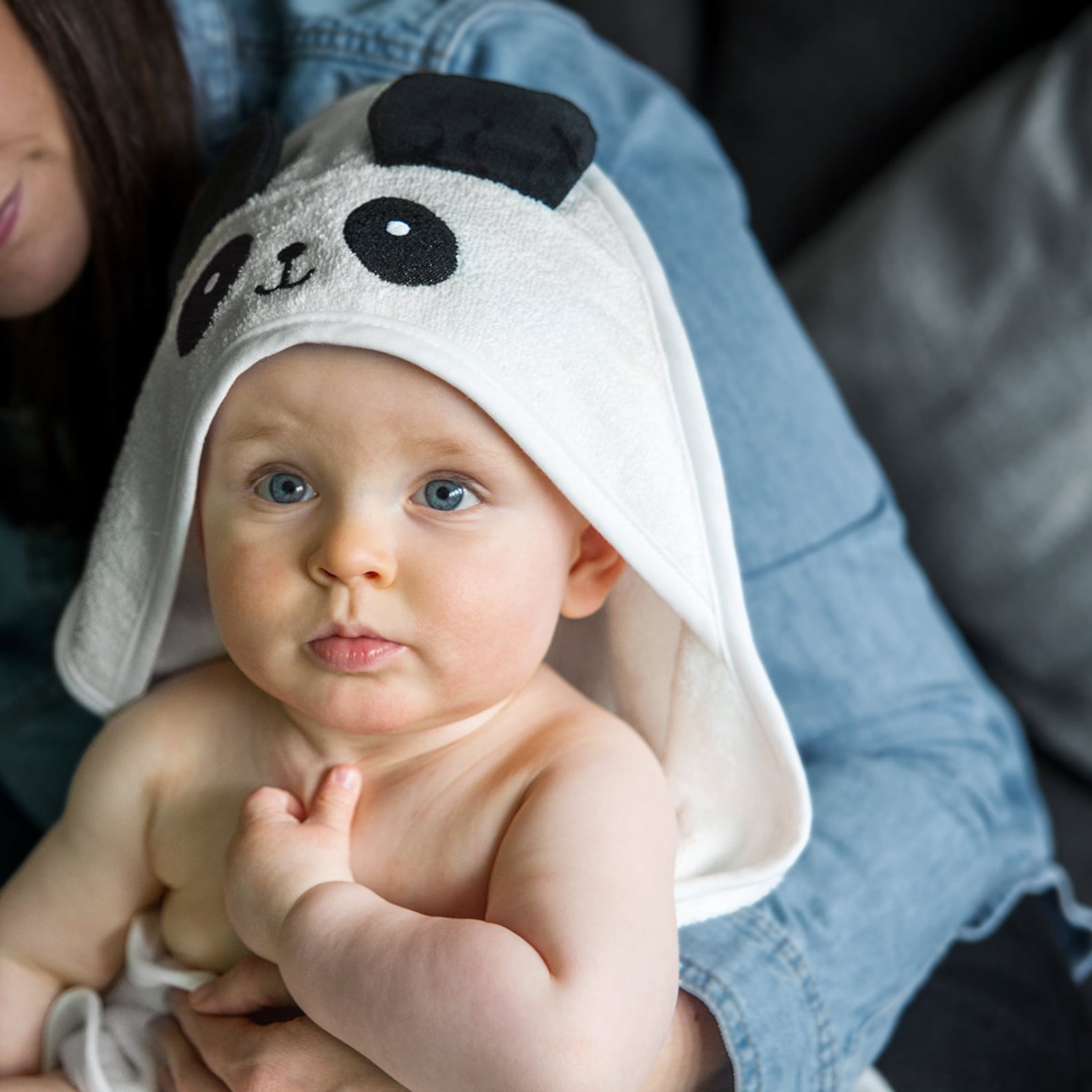 Personalized Embroidery Animal Hooded Baby Towel | CWBaby22