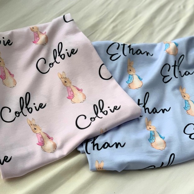 Personalized Baby Swaddle Blanket for Comfort & Unique | BBBlanket08