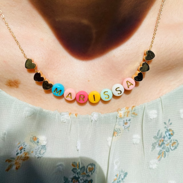 Personalized Colorful Bead Necklace For Kids & Adult | GSBeach20