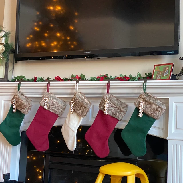 Personalized Wooden Christmas Stocking Tags | MCGift54