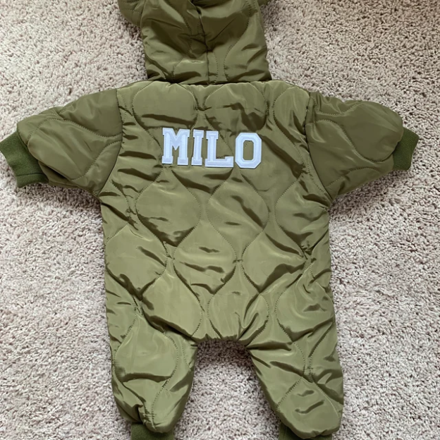 Personalized Hand Patch Kids Lightweight Puffer Romper | inJacket06