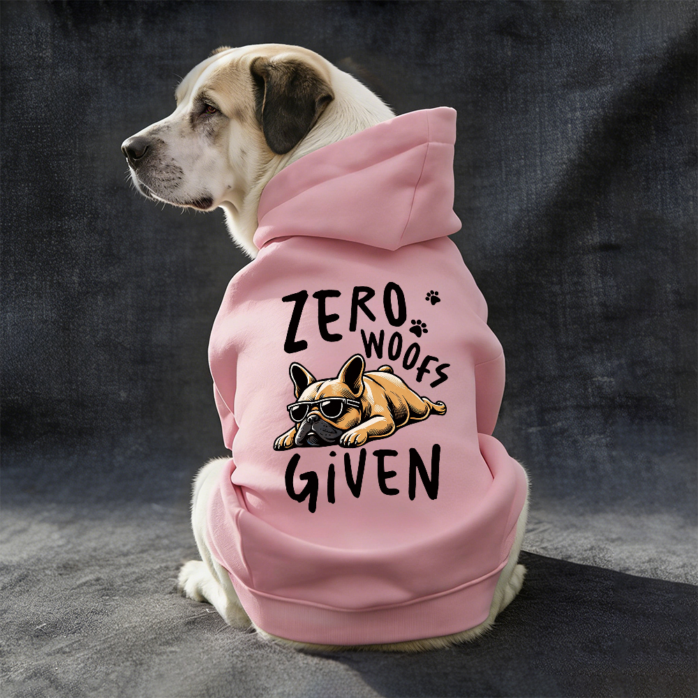 ZERO WOOFS GIVEN Puppy Hoodie | BKPet332