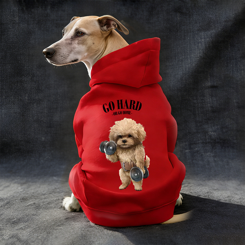 GO HARD OR GO HOME Puppy Hoodie | BKPet338