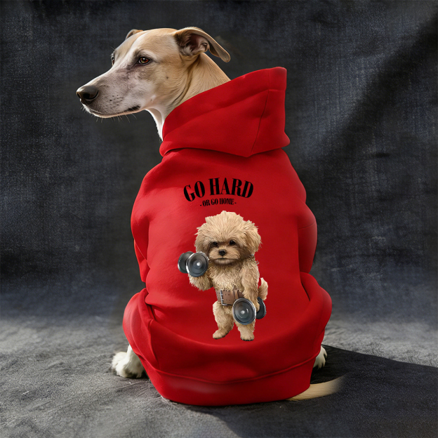 GO HARD OR GO HOME Puppy Hoodie | BKPet338