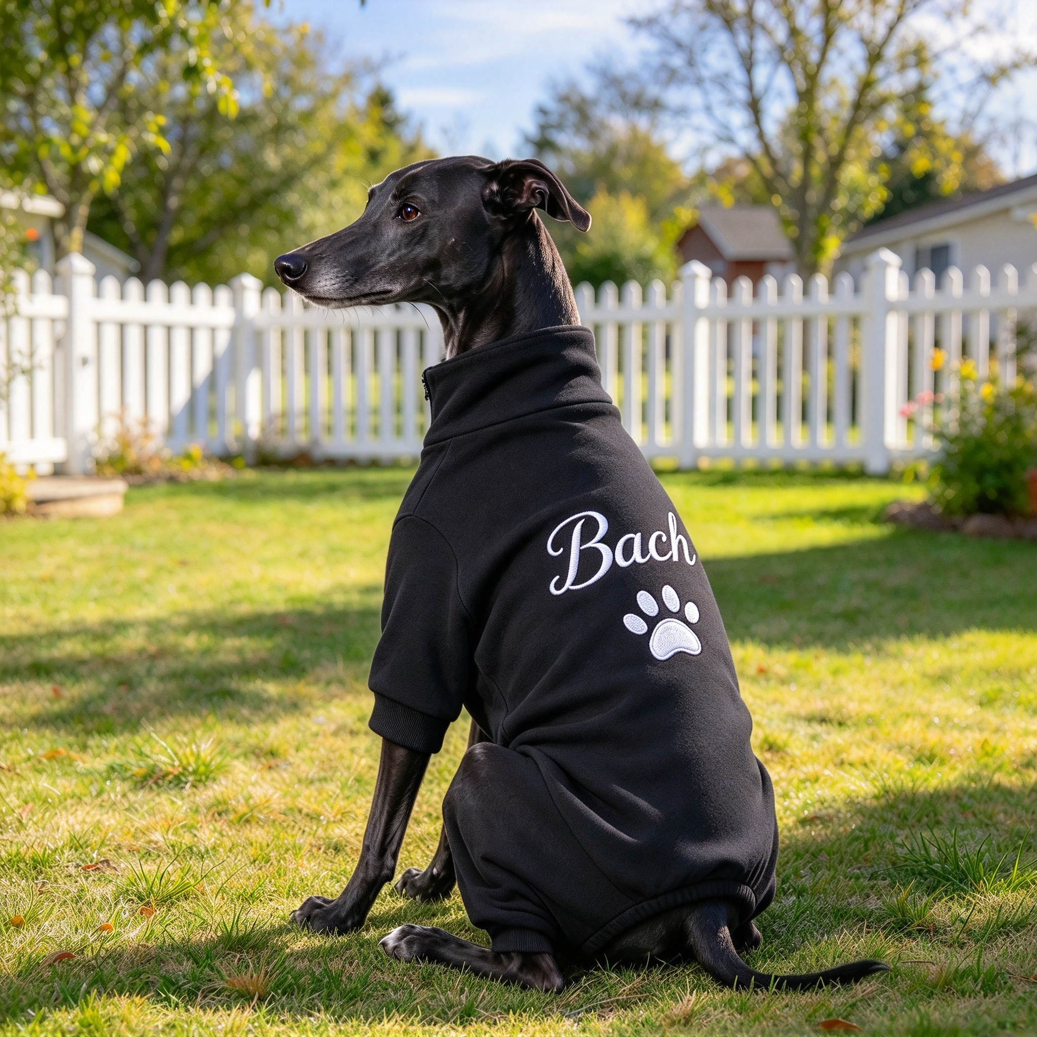 Personalized Hand Embroidery Pets Winter Warm Four-Legged Jumpsuit | BKPet610