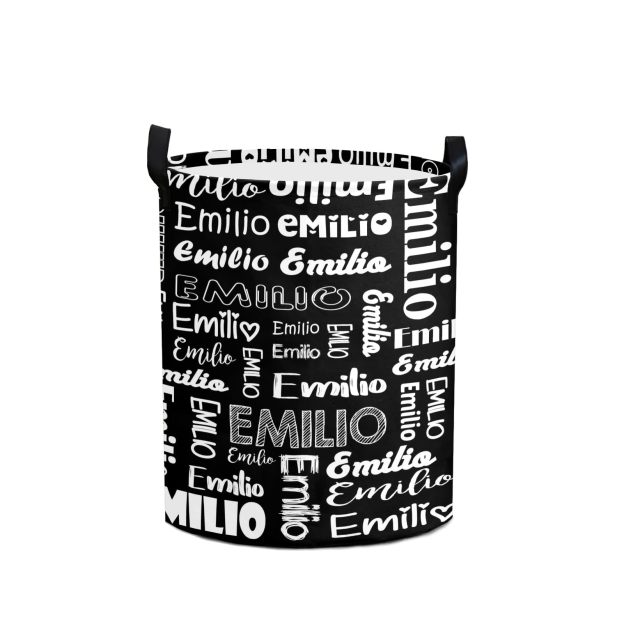 Personalized Laundry Collapsible Baskets with Handle | CWBasket04