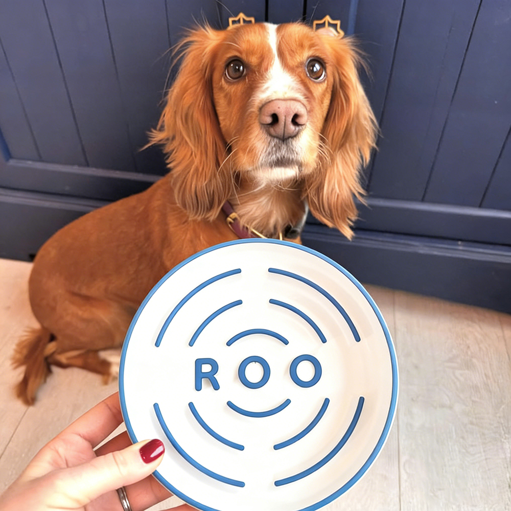 Personalized 3D Printed Dog Slow Feeder Bowl | BKPet354