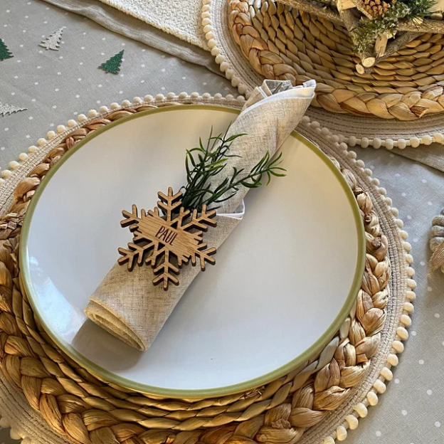 Personalized Christmas Snowflake Place Names Decorations | MCGift37