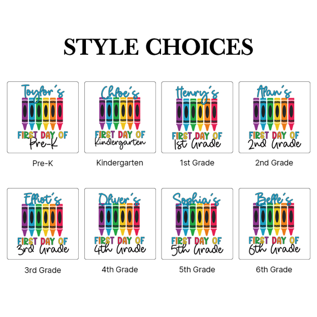 Personalized First Day Of Back To School Shirt | CWSchool04