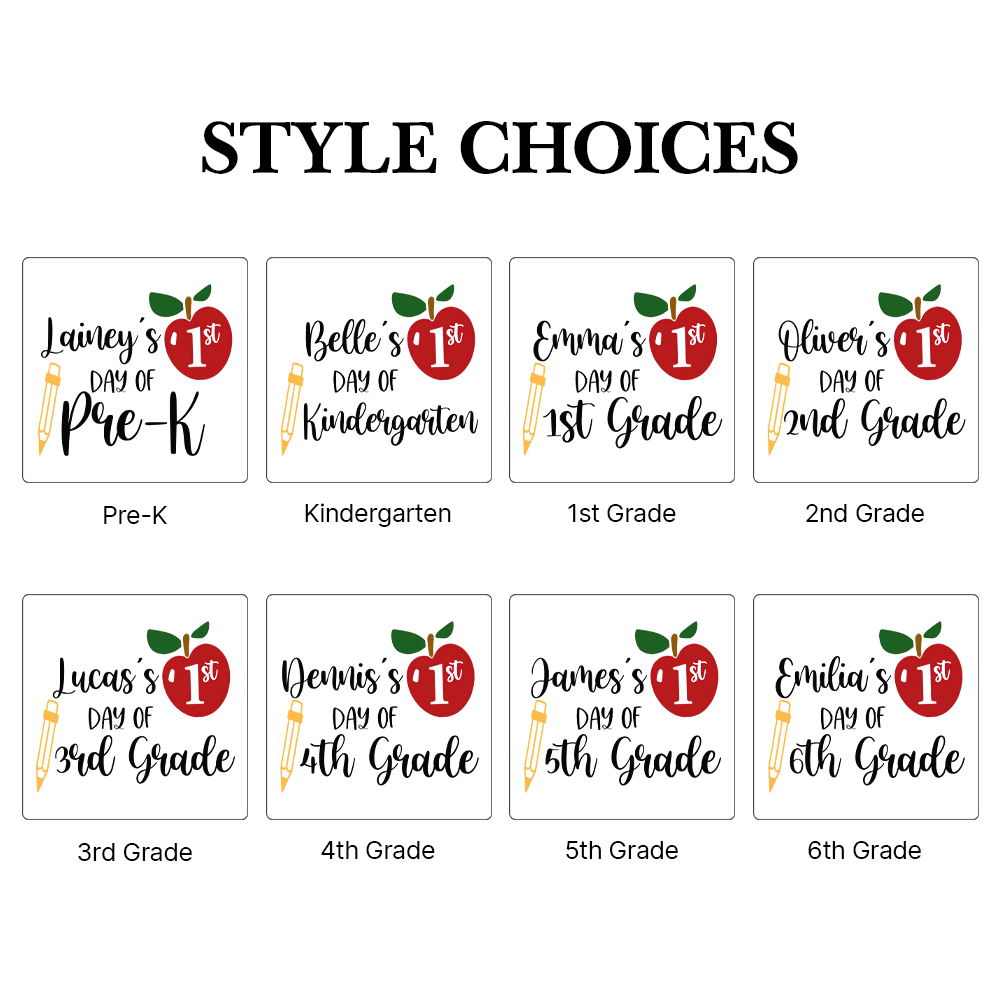 Personalized First Day Of Back To School Shirt | CWSchool05