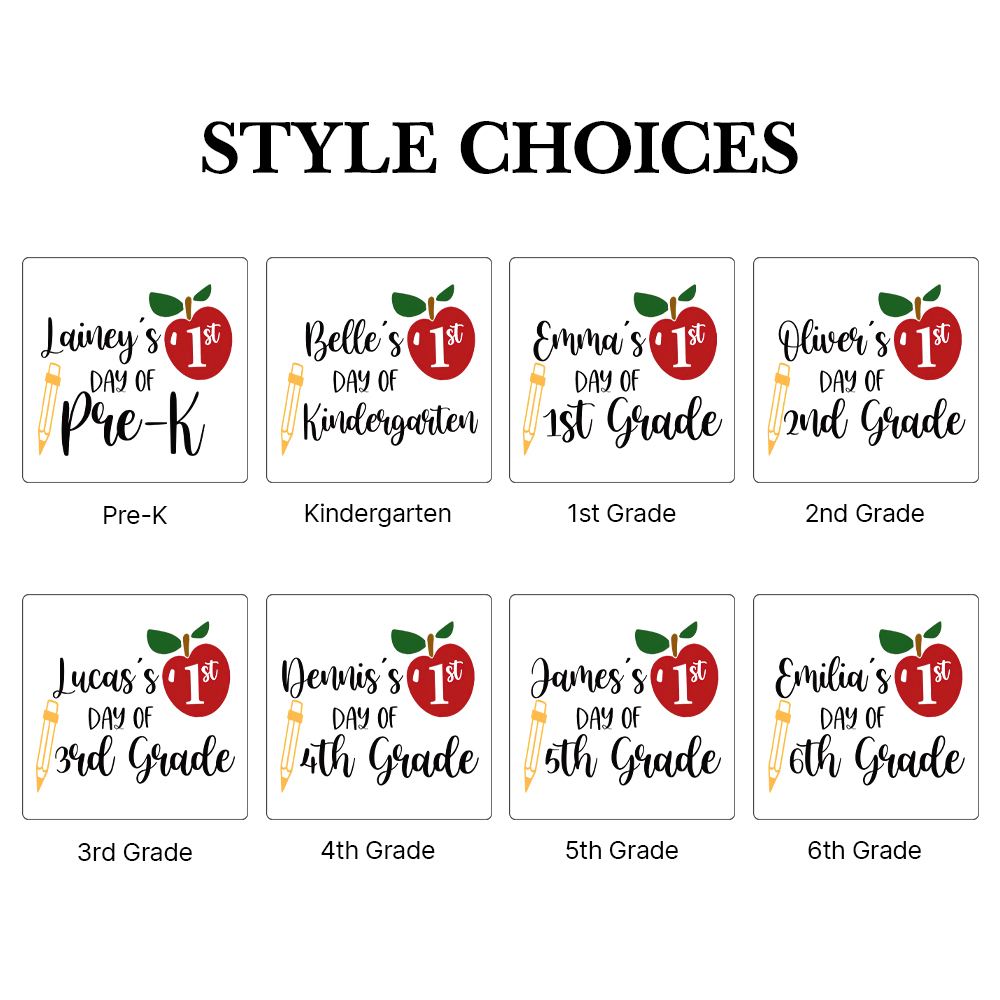 Personalized First Day Of Back To School Shirt | CWSchool05