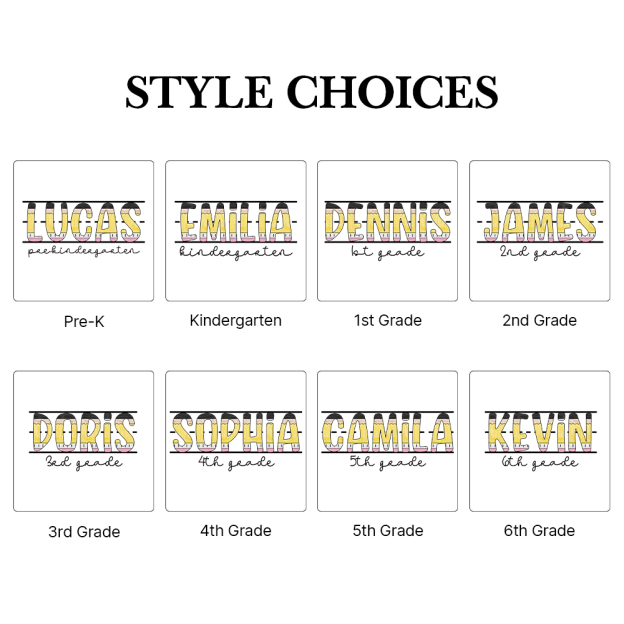 Personalized First Day Of Back To School Shirt | CWSchool10