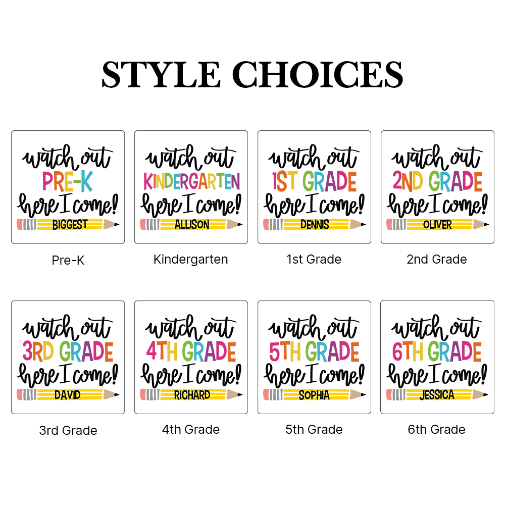 Personalized First Day Of Back To School Shirt | CWSchool23