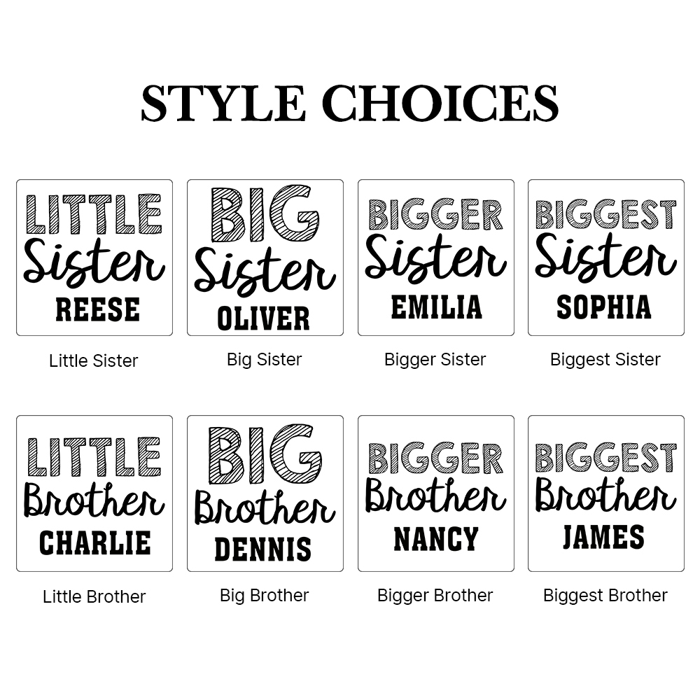 Personalized Matching Sibling Shirts | CWSibling02