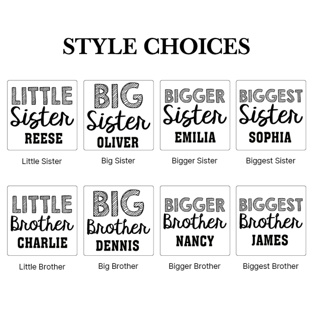 Personalized Matching Sibling Shirts | CWSibling02