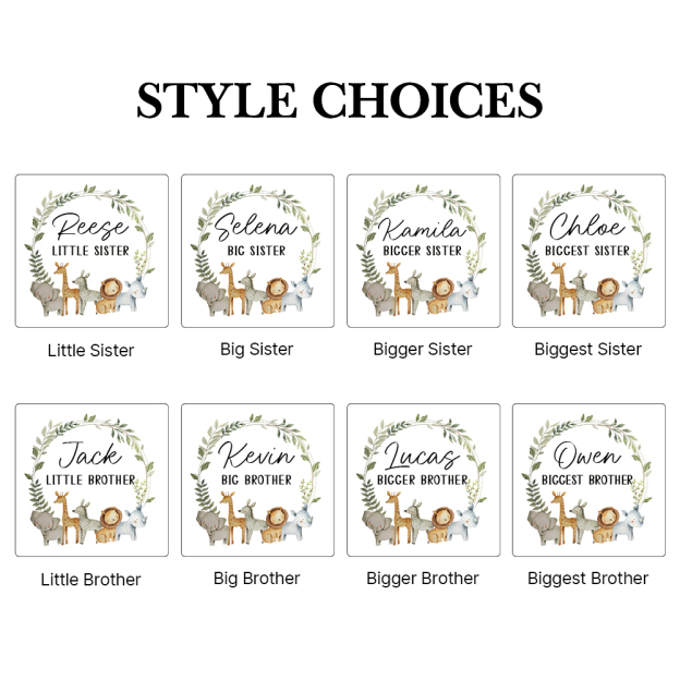 Personalized Matching Sibling Shirts | CWSibling06